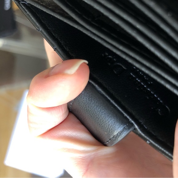 Christian Dior Lady Dior Jasmine Card Holder Wallet In Black Patent Leather - Picture 7 of 9